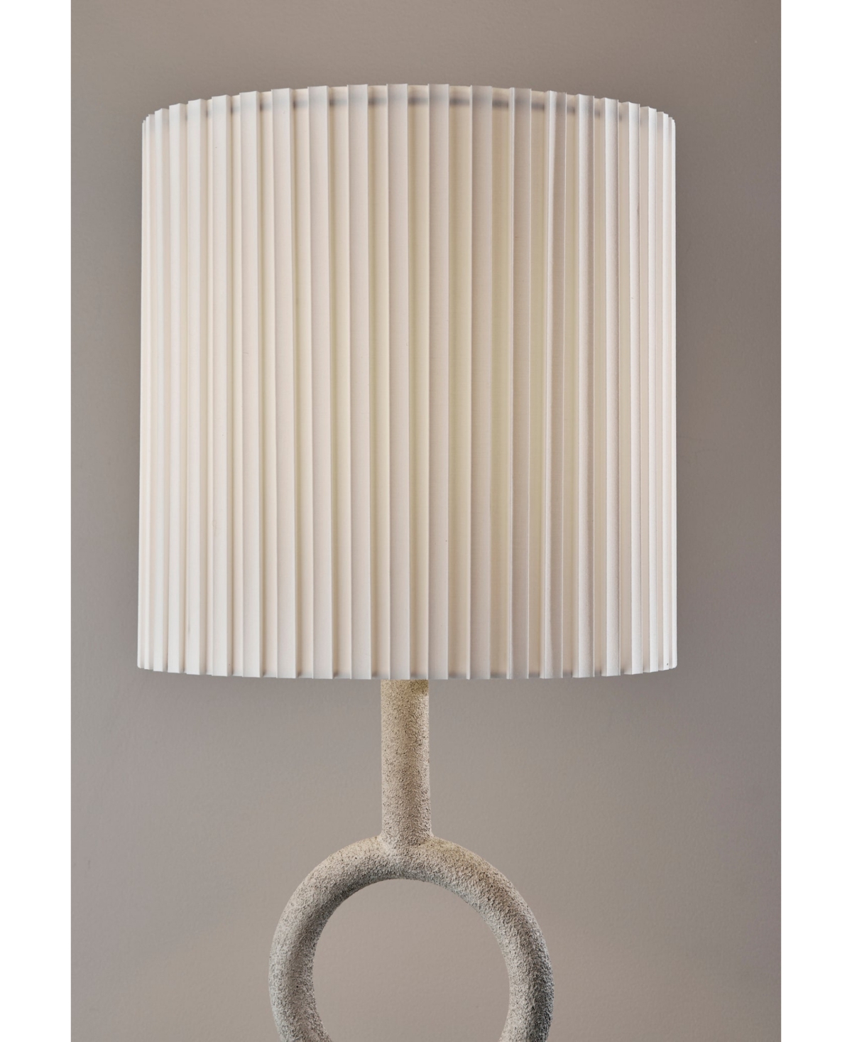 Adesso 62.5" Elizabeth Floor Lamp In Painted Stone Texture