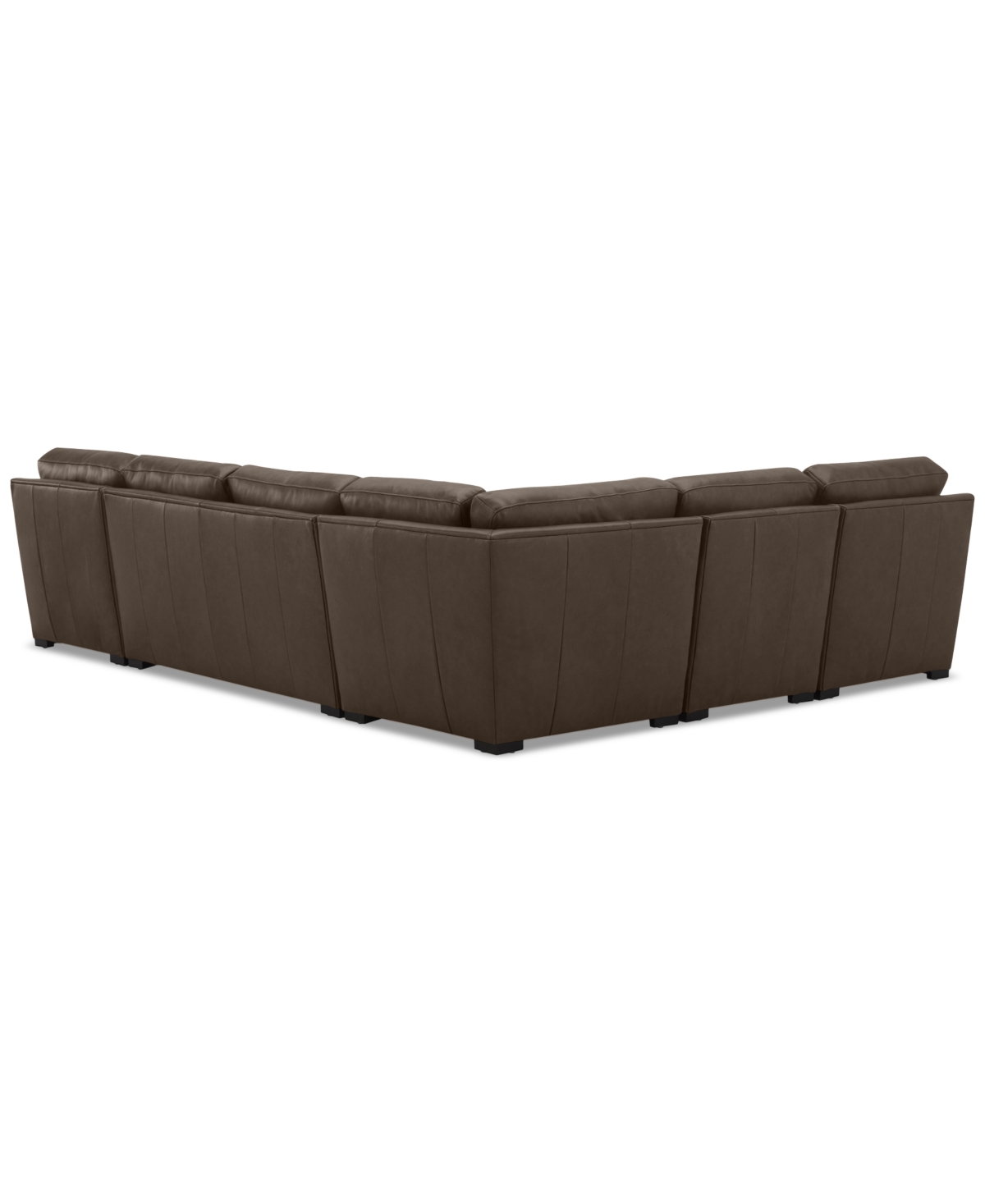Radley 5-Pc. Leather Square Corner Modular Chase Sectional, Created for Macy's