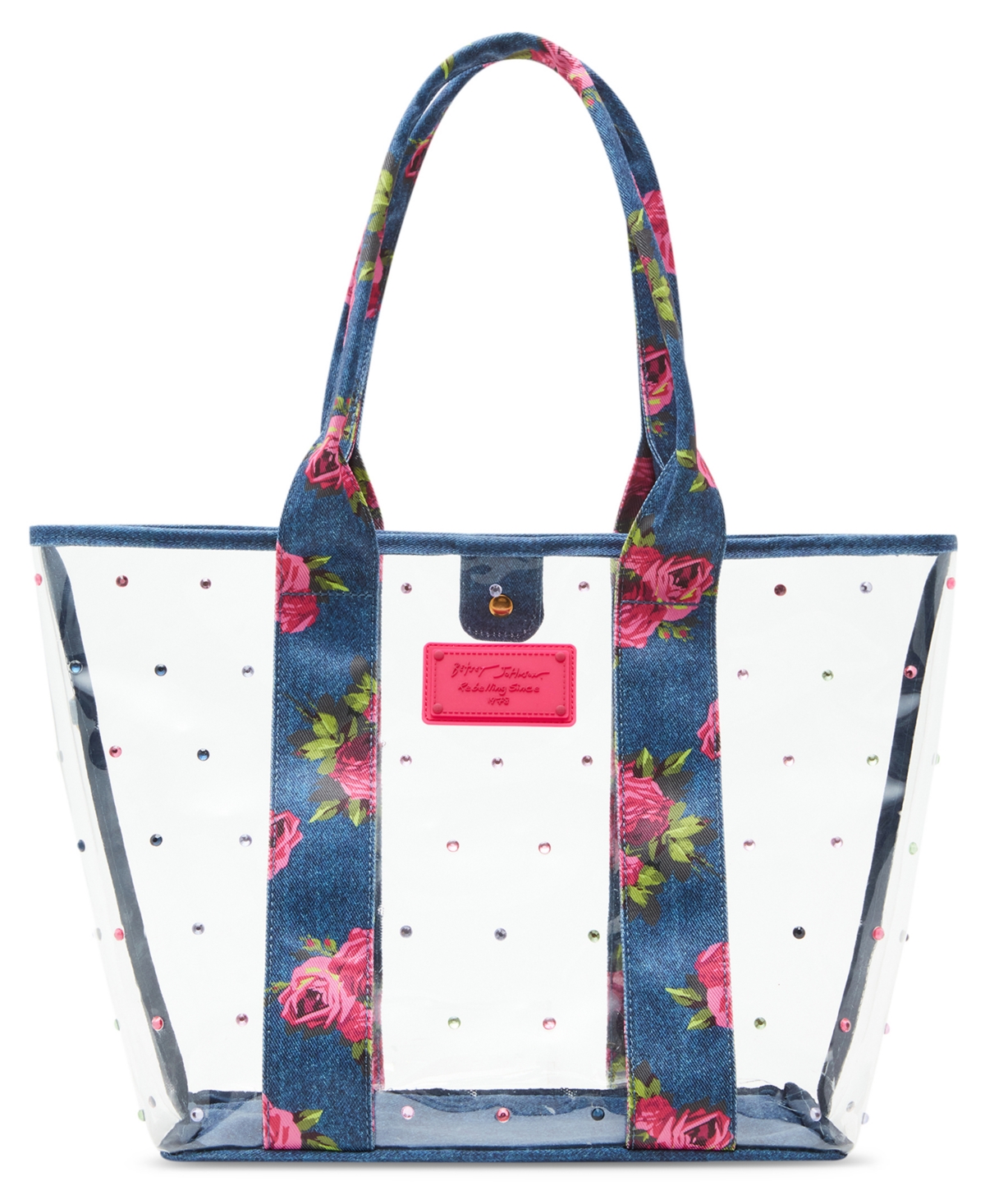 Betsey Johnson Clear Denim Tote
