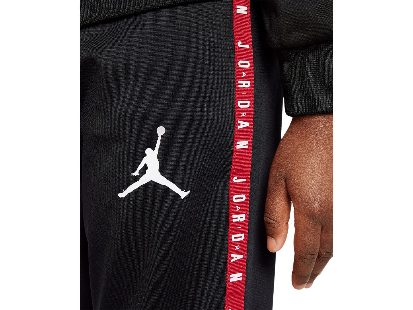 Комплект Jordan Air Tricot Full-Zip Jacket and Pants, 2-Piece Set для мальчиков-малышей, цвет: Чёрный — фото 4