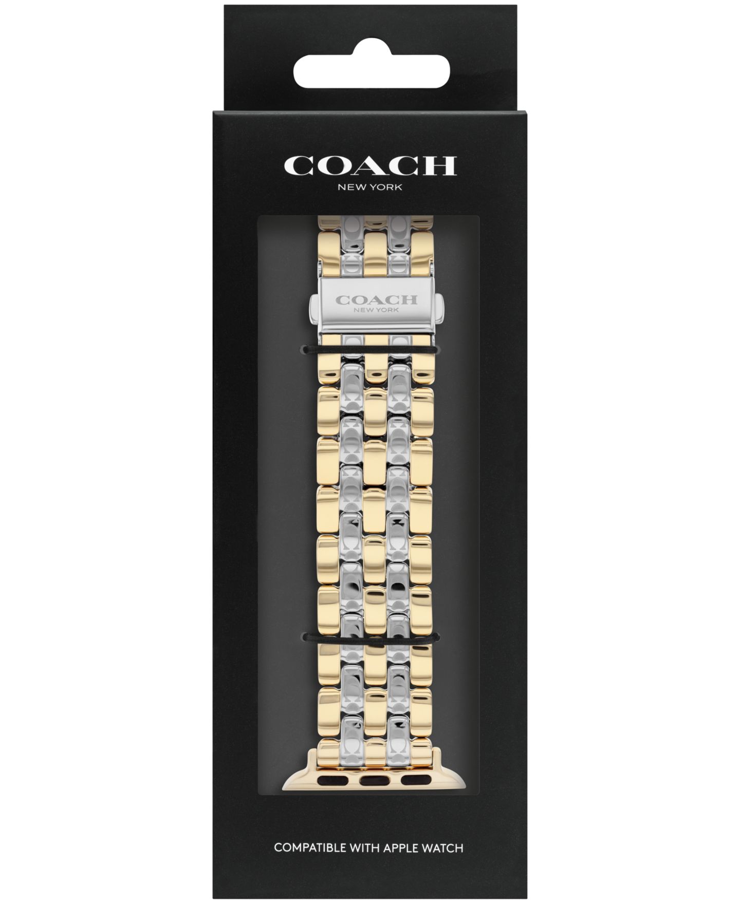 Двухцветный стальной ремешок Coach для Apple Watch 38/40/41 мм — фото 4