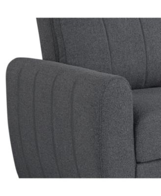 66.5"W Polyester Gentry Convertible Loveseat
