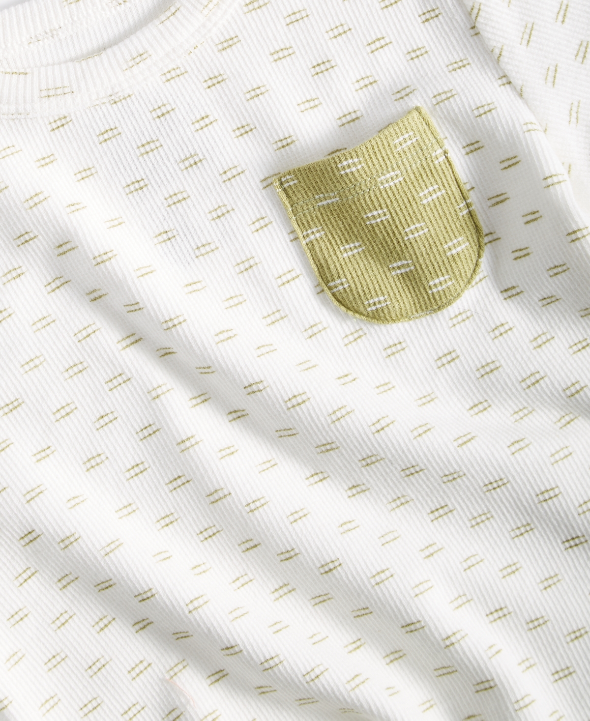 First Impressions Baby Boy Broken Stripe Patterned Top, Created for Macy's