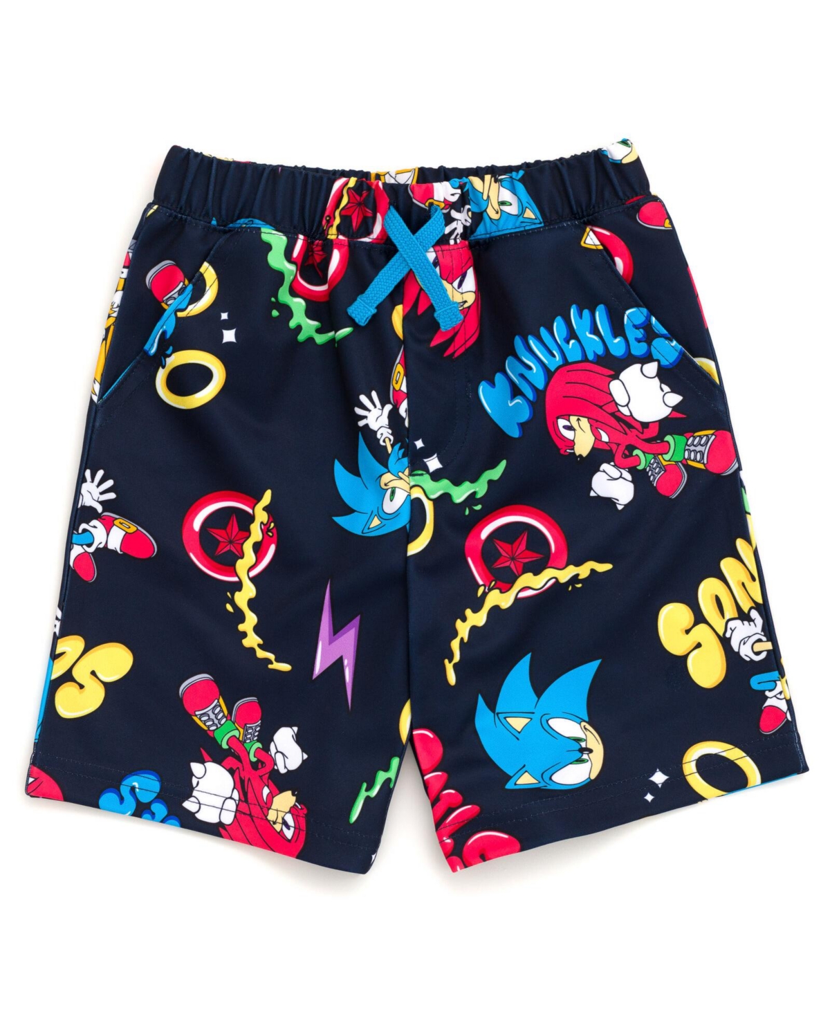 Sega Boys Sonic The Hedgehog Tails Knuckles T-Shirt and Shorts Outfit Set Blue