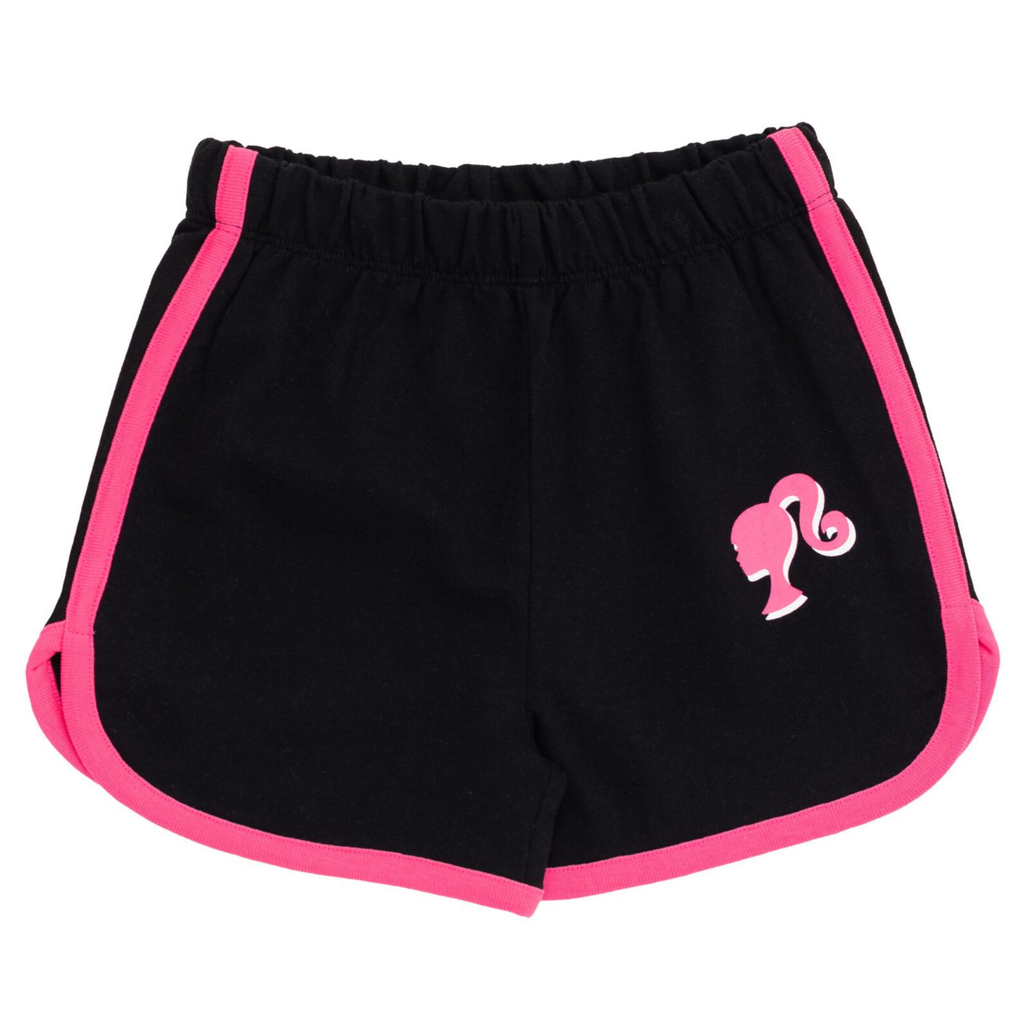 Little Girls French Terry T-Shirt and Active Retro Dolphin Shorts Outfit Set