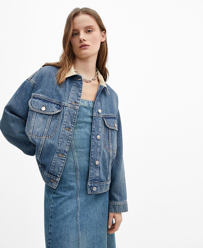 Mac and Me Corduroy Contrast Denim Jacket main image 0