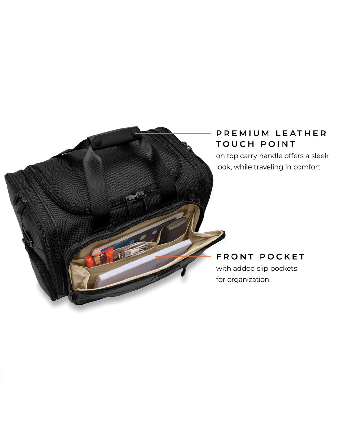 Сумка Briggs & Riley Baseline Underseat Duffle, цвет: Чёрный — фото 8