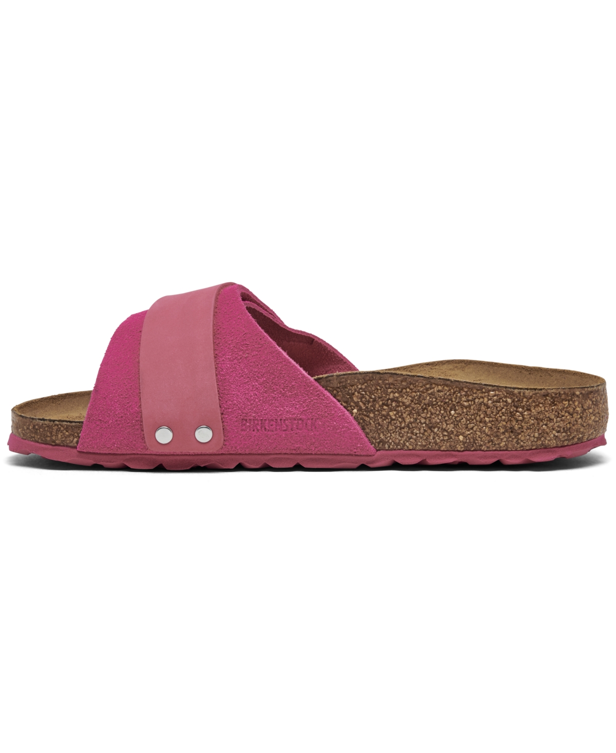 Shop Birkenstock Women's Oita Suede Leather Sandals From Finish Line In Pink