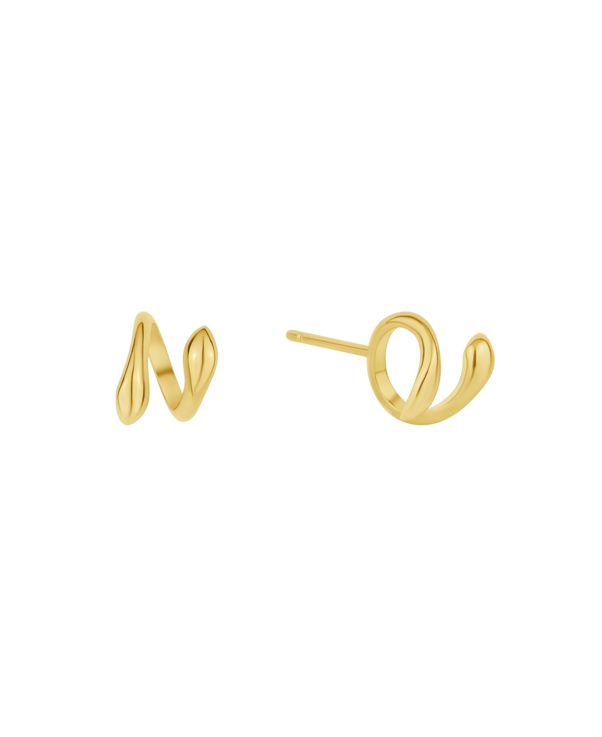 18K Gold Plated Ear bud Holder Earring - Gold Flash