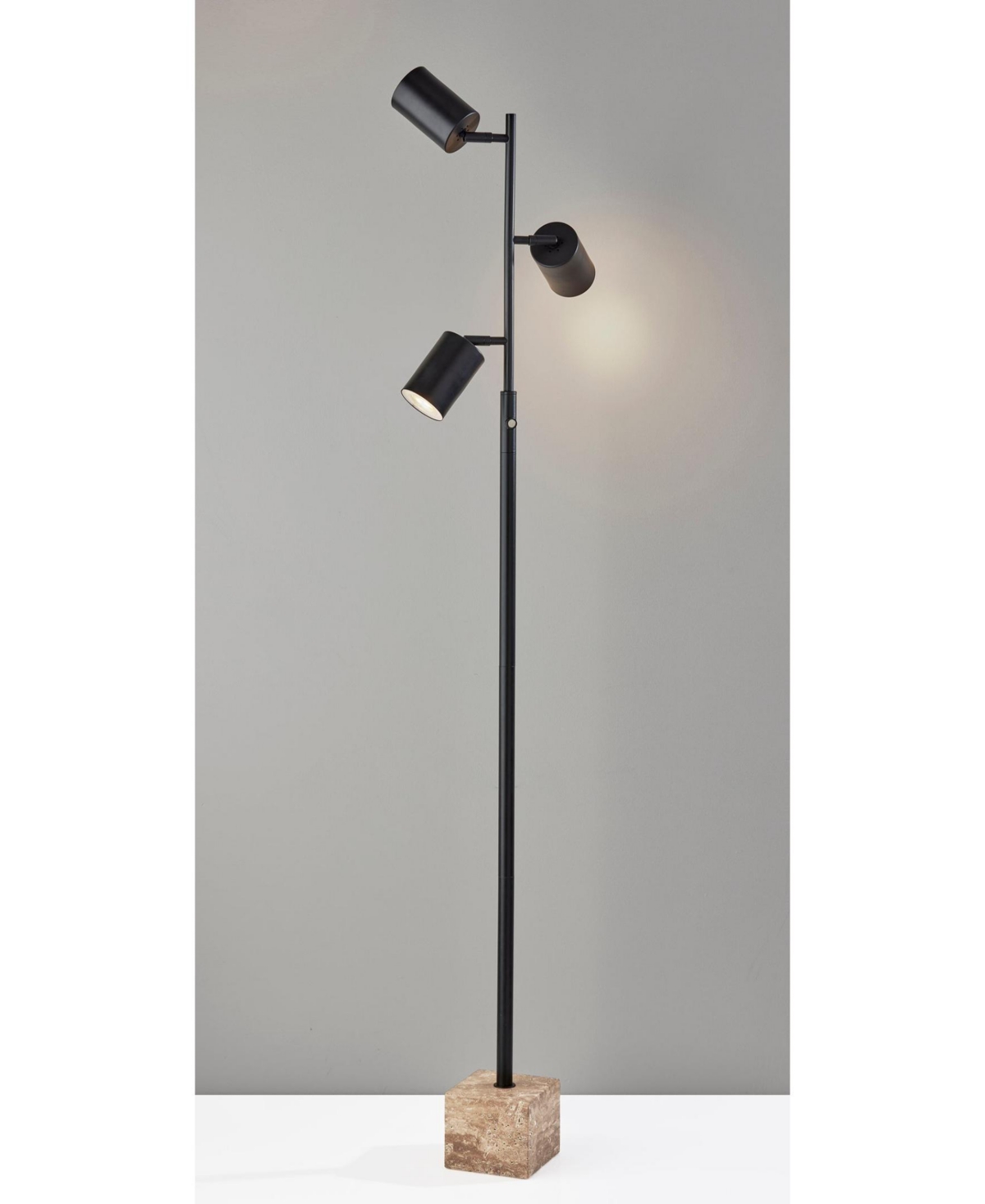 Adesso 64" Rutherford Led Tree Lamp In Black