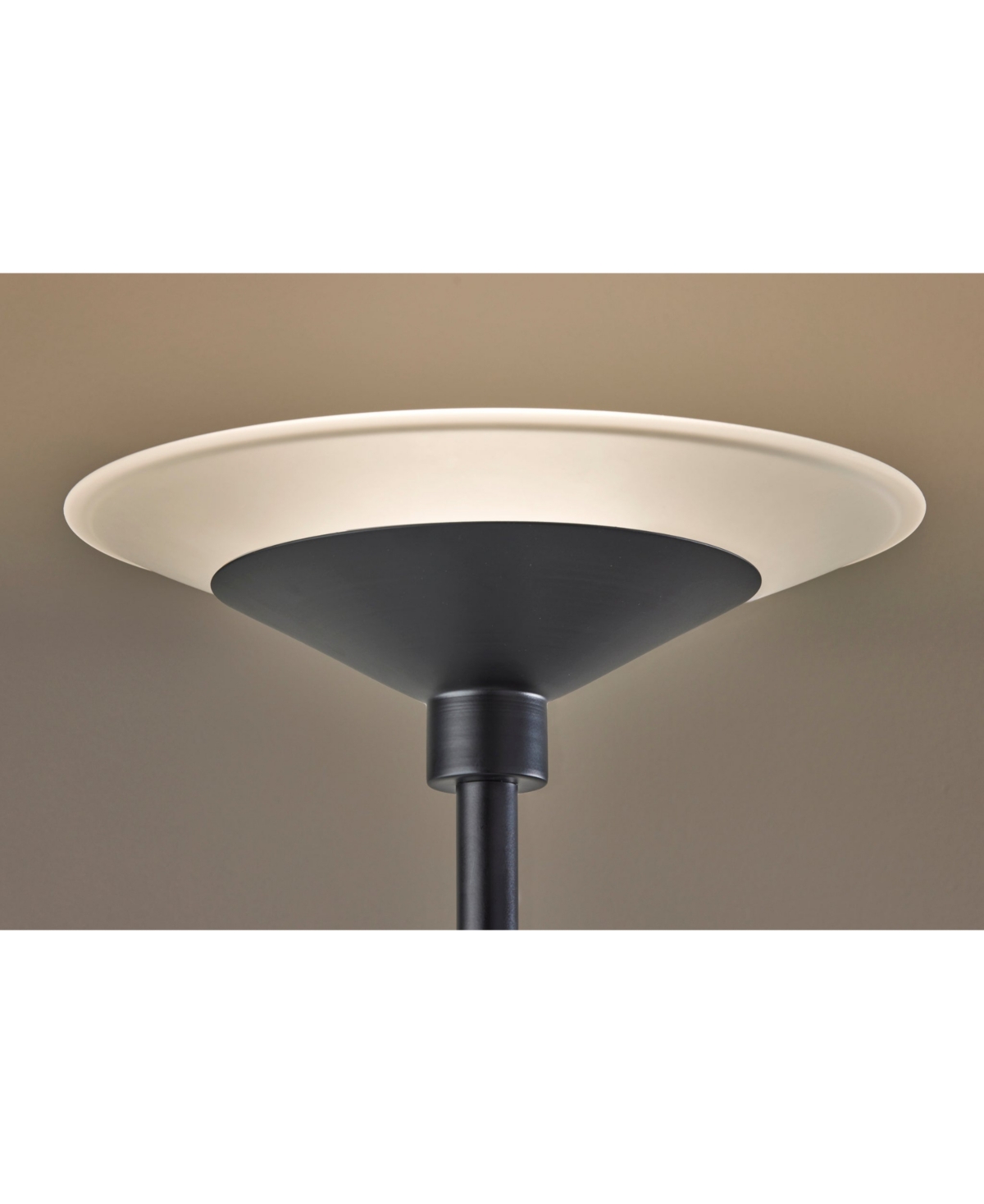 Adesso 71" Solar Led Torchiere In Black