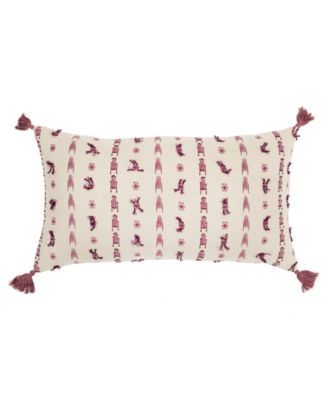 CLOSEOUT! Geometric Polyester Filled Decorative Pillow, 14" x 26"