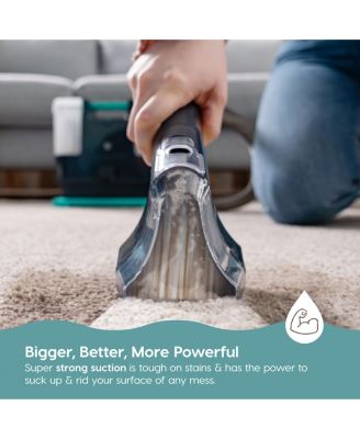 USA Hydro Clean High-Power 33.8 oz Chemical-Free Spot Cleaner Machine for Carpet and Upholstery, Lightweight Portable Fabric, Black/Teal