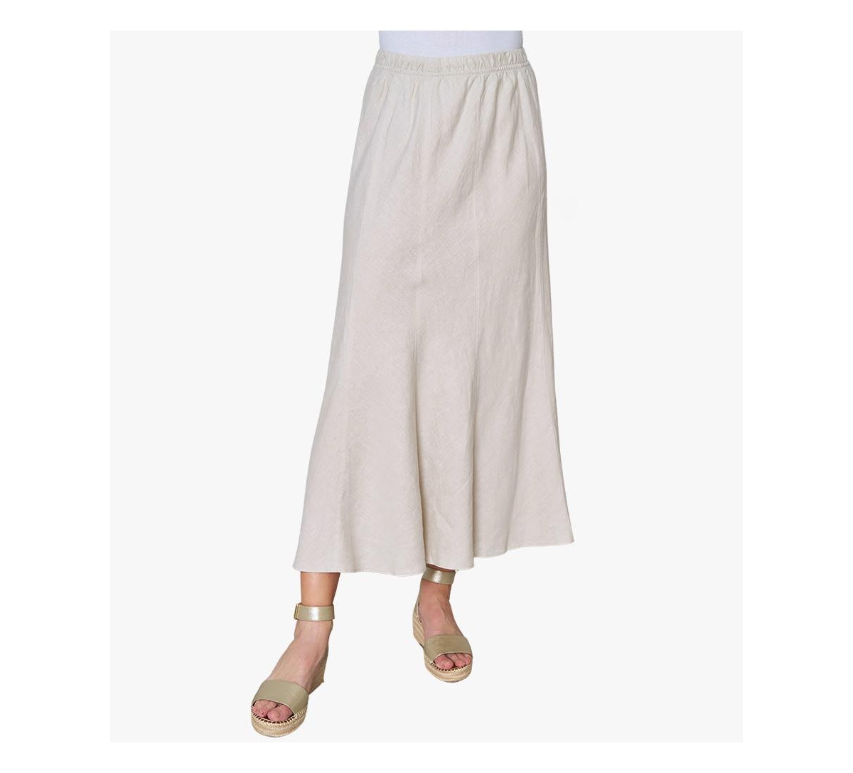 Women's Linen On The Move Skirt - Soft white