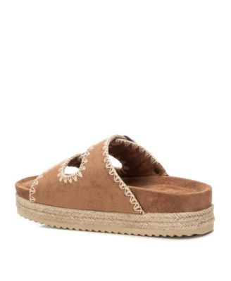 Women's Suede Flat Sandals By XTI