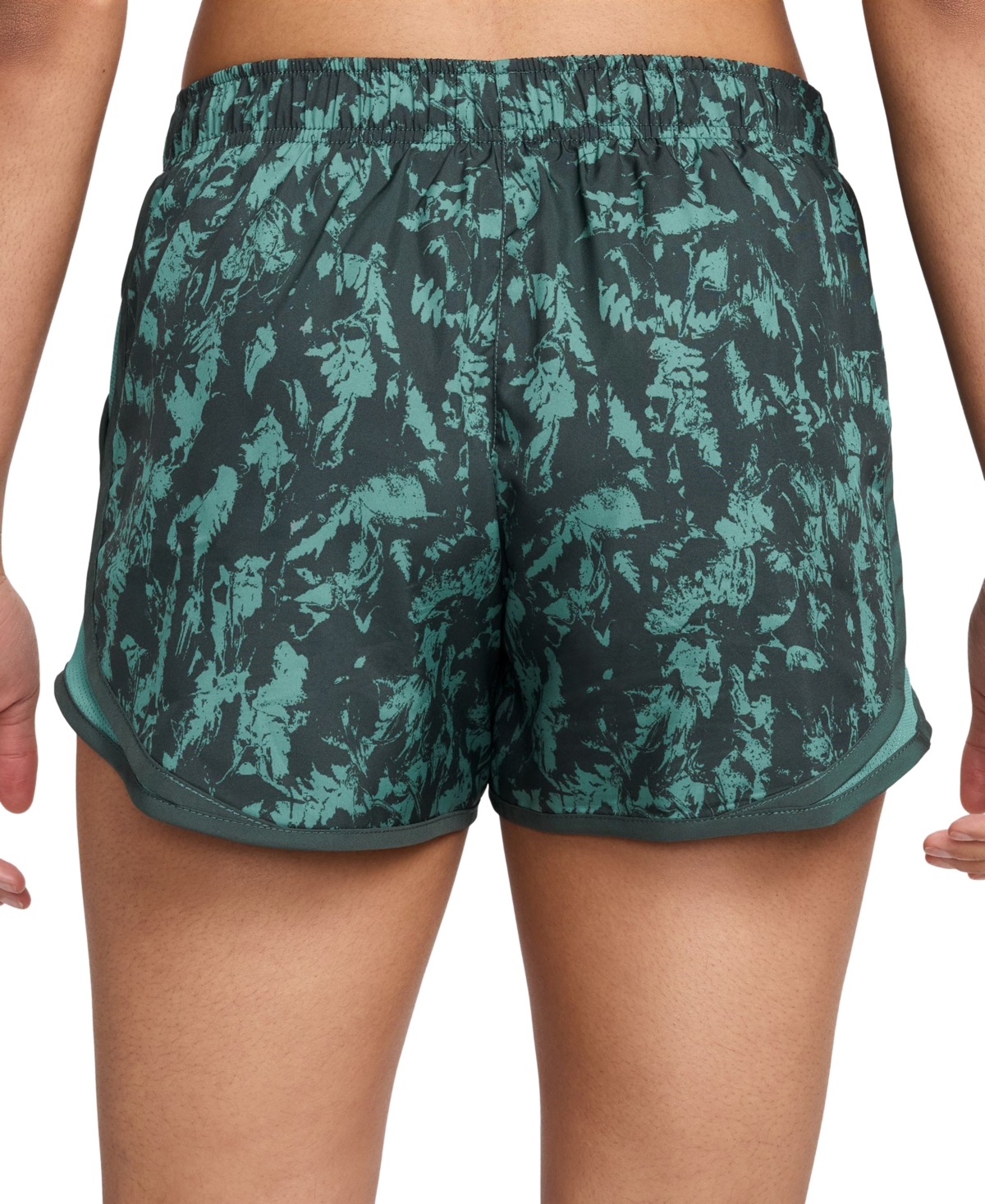 Nike Women's One Tempo Dri-fit Brief-Lined Printed Running Shorts -bicoastal/black