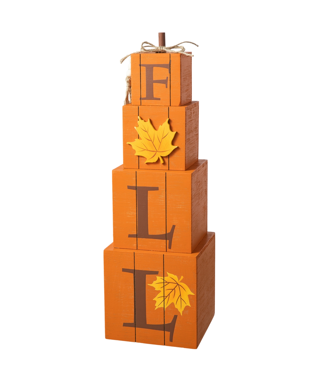Shop Glitzhome 25.5"h Halloween And Fall Wood Reversible Boxed Porch Decor In Multi