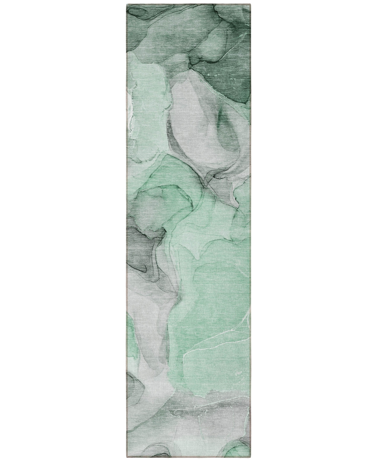Addison Chantille Machine Washable Acn504 2'3x7'6 Runner Area Rug In Green