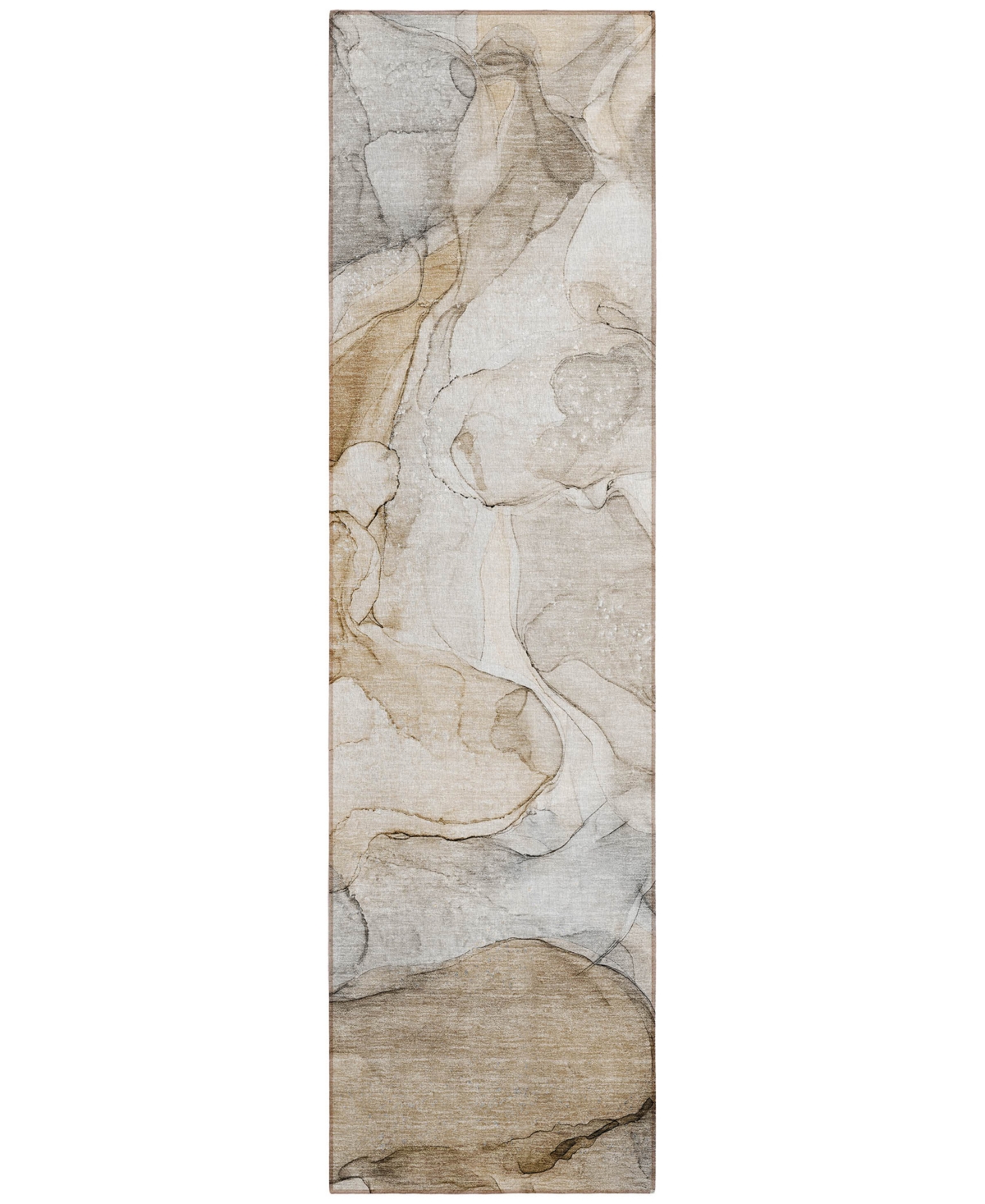 Addison Chantille Machine Washable Acn512 2'3x7'6 Runner Area Rug In Beige