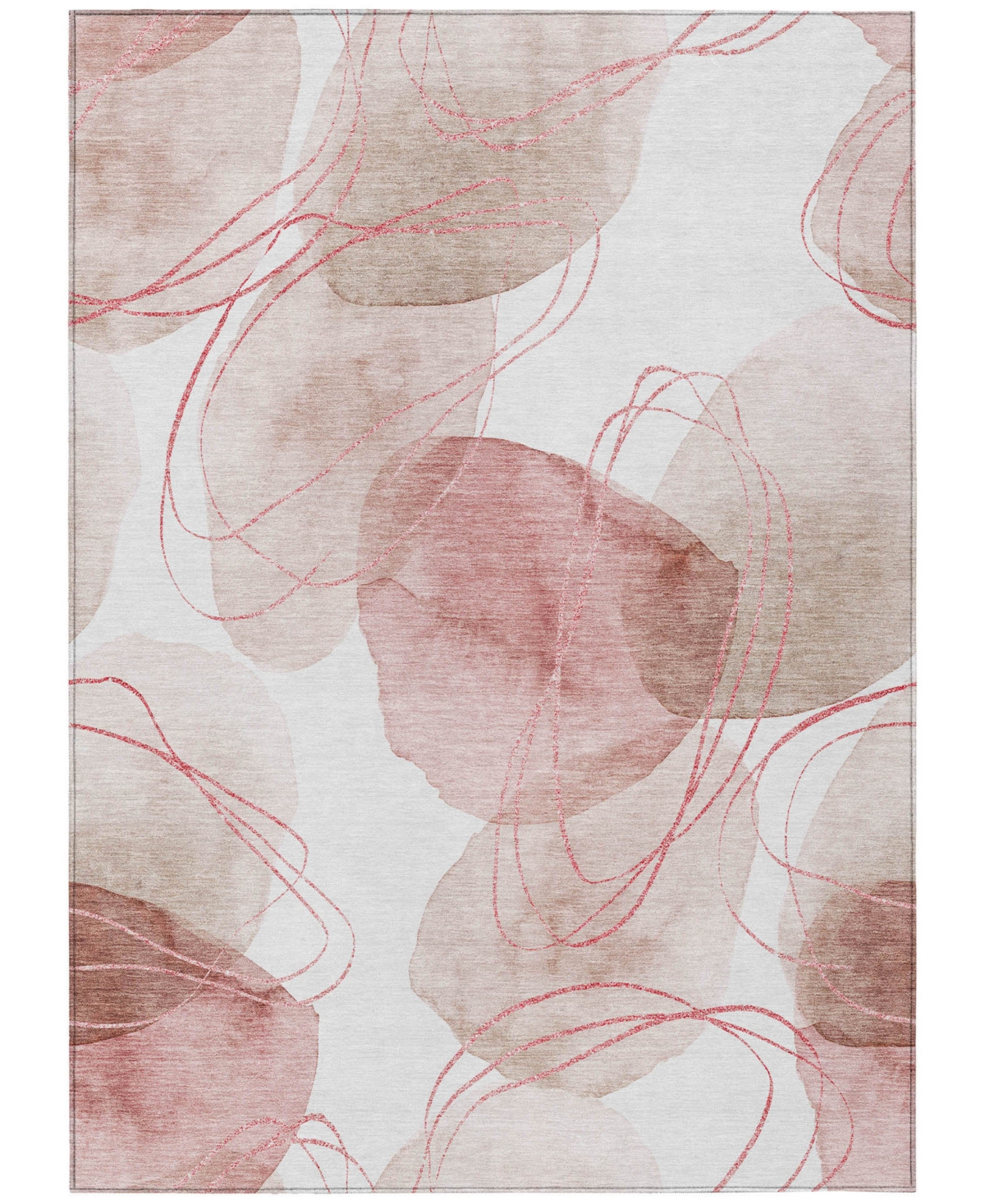 Shop Addison Chantille Machine Washable Acn544 5'x7'6 Area Rug In Cherry