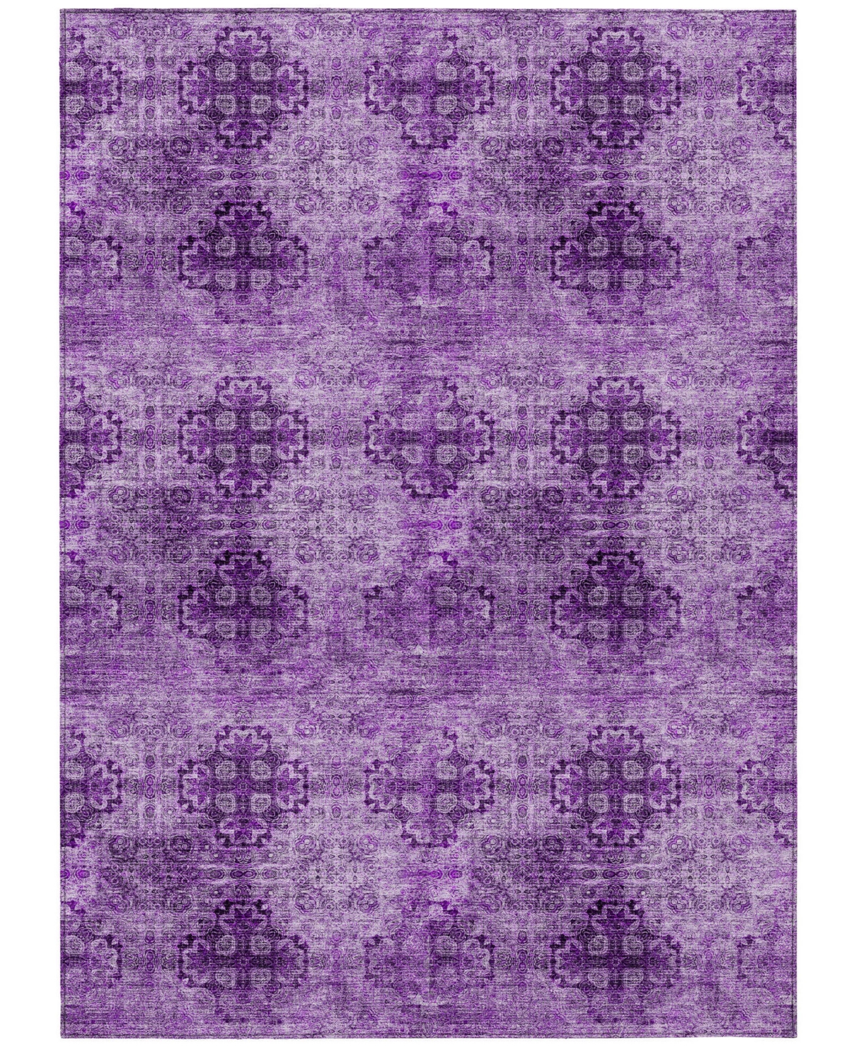 Shop Addison Chantille Machine Washable Acn557 10'x14' Area Rug In Eggplant