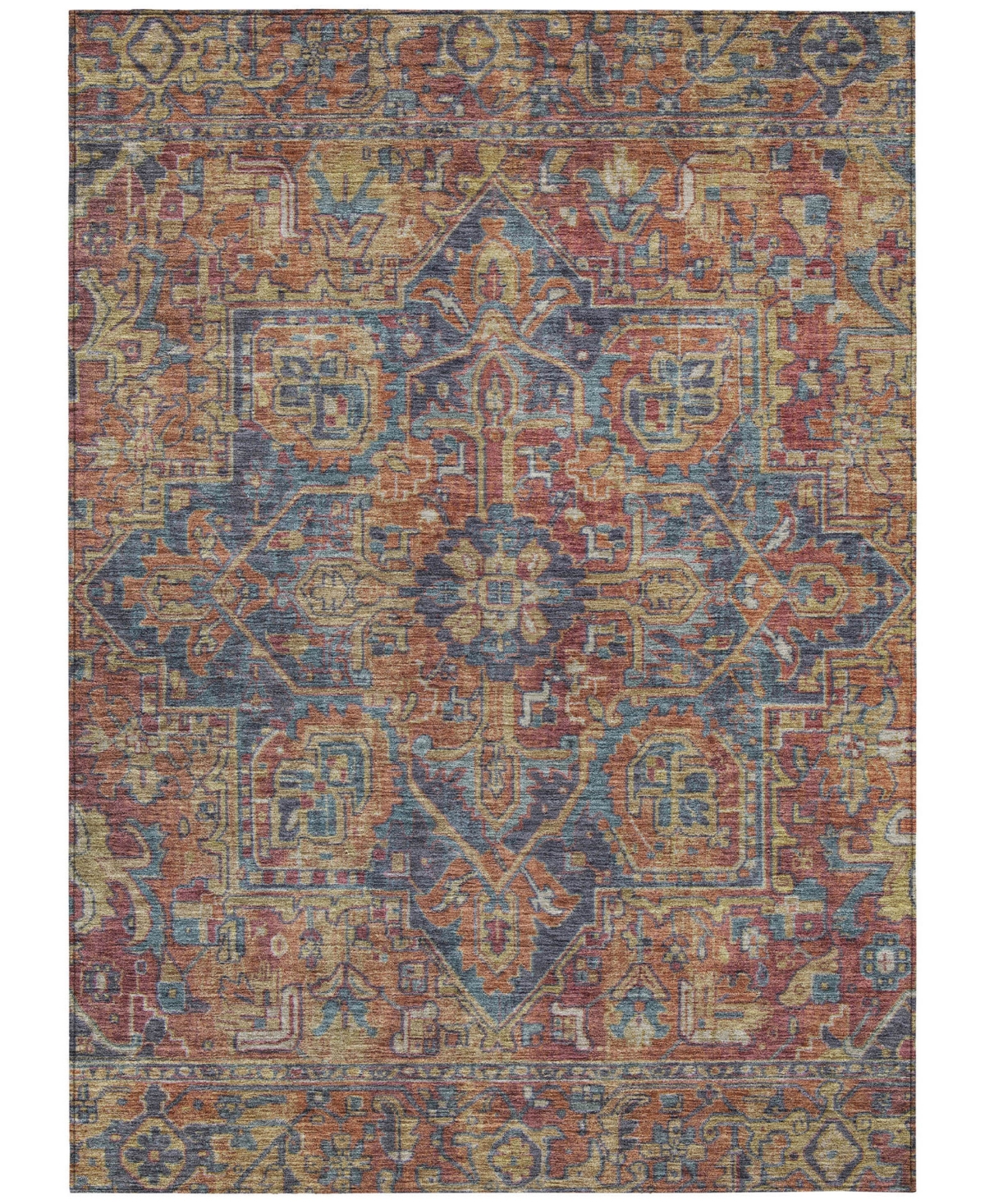 Shop Addison Chantille Machine Washable Acn571 10'x14' Area Rug In Red