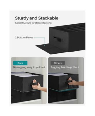 6-Grid Wardrobe Clothes Organizer for Neat and Space-Saving Storage