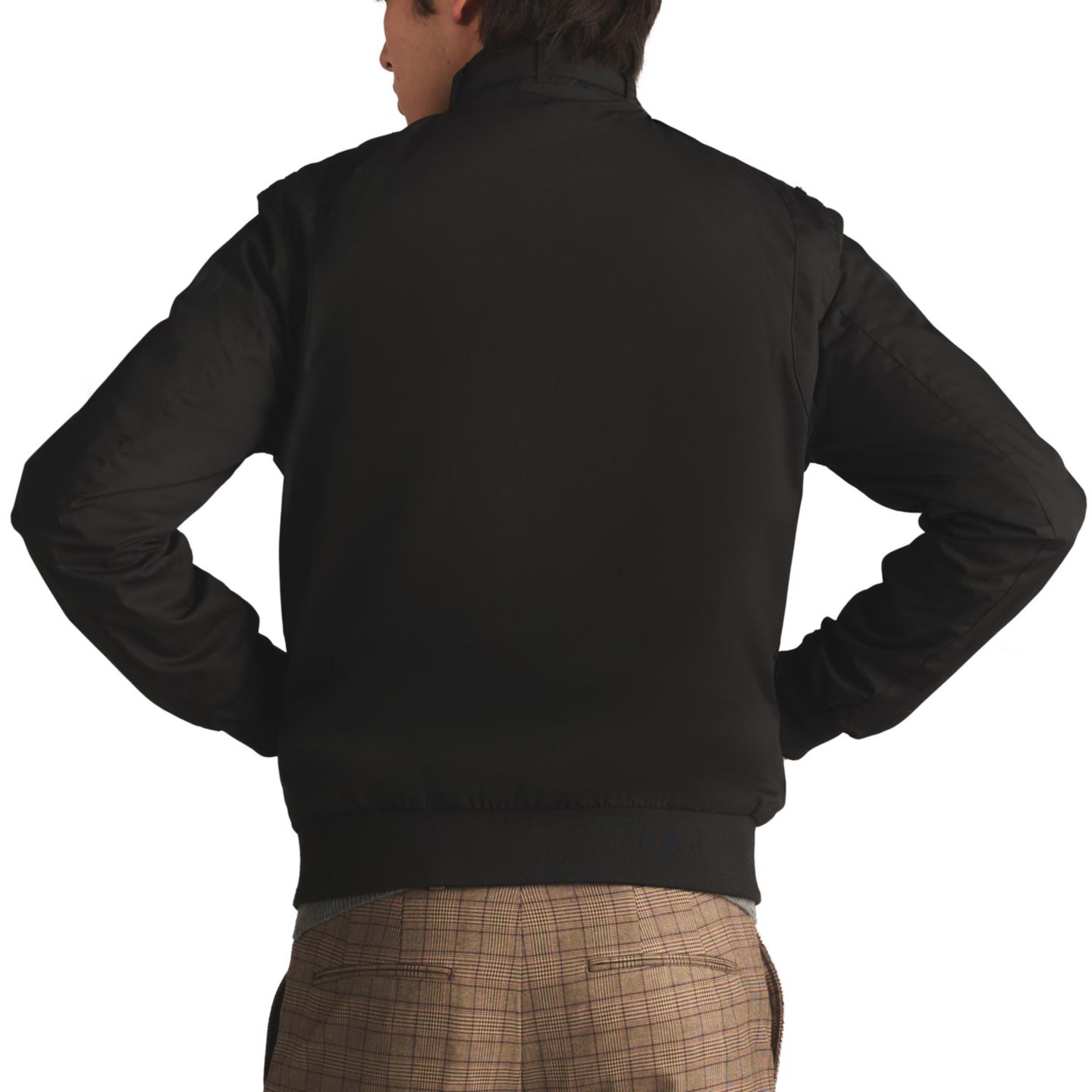 Мужская куртка Members Only Big & Tall Classic Iconic Racer Jacket (Slim Fit), цвет: Чёрный — фото 4