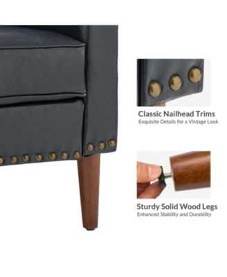 Karena Transitional Armchair with Nailhead Trims