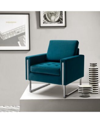 Elastus Modern Club Chair with Metal Legs
