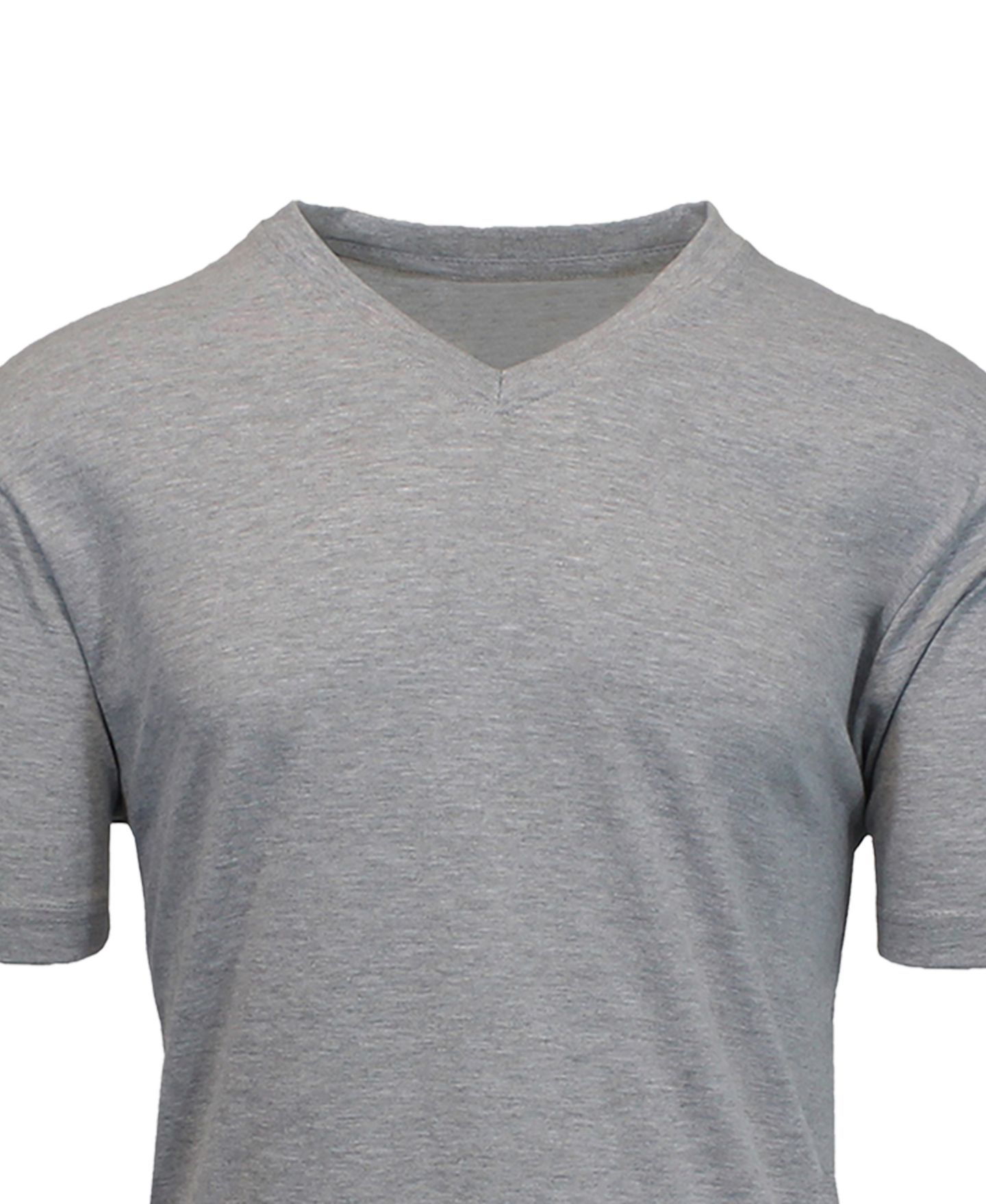 Мужские футболки Blue Ice Short Sleeve V-Neck Tee-5 Pack, цвет: Угольный красный меланжевый серый белый королевский синий — фото 5