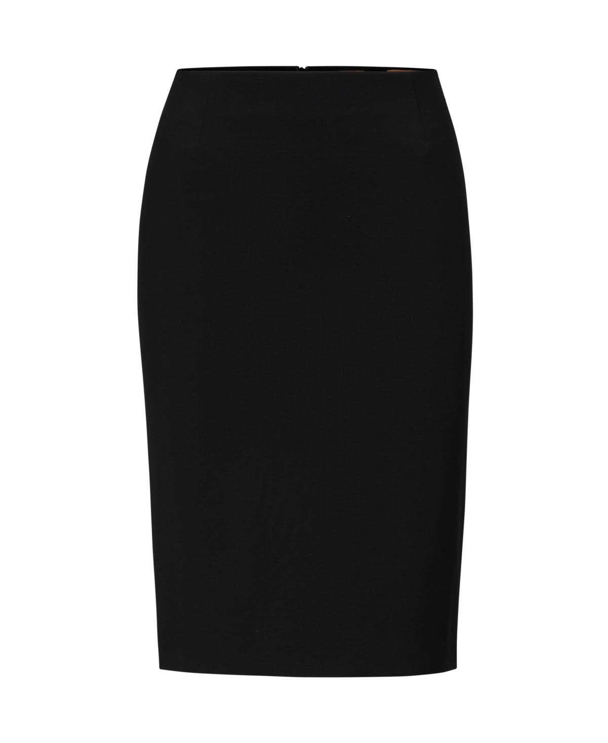 Shop Hugo Boss Boss By  Women's Wool Slim-fit Pencil Skirt In Black