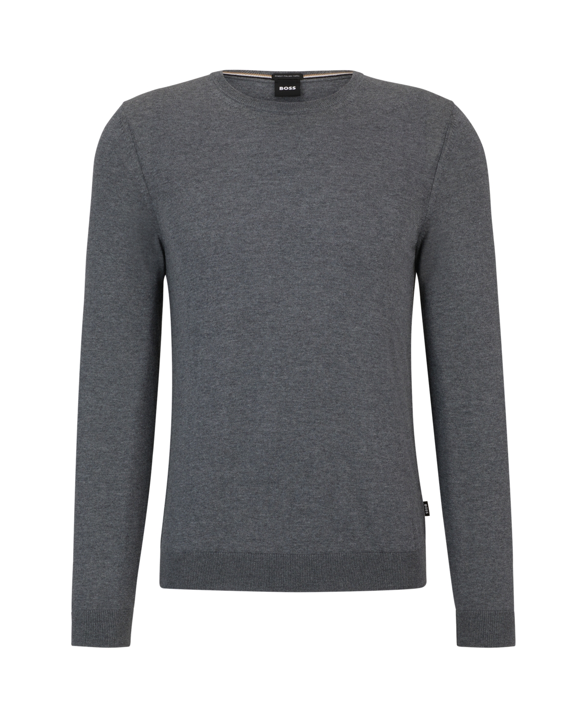 HUGO BOSS BOSS BY HUGO BOSS MEN'S SLIM-FIT MERINO WOOL SWEATER 