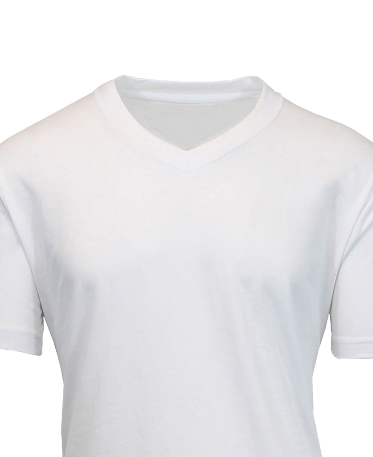 Blue Ice Men's Short Sleeve V-Neck Tee-5 Pack - Black-Charcoal-Red-Heather Grey-White
