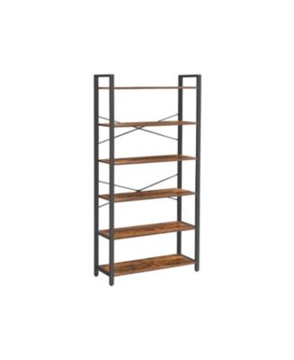Slickblue Bookshelf, Home Office Bookcase, Storage Rack With Steel ...