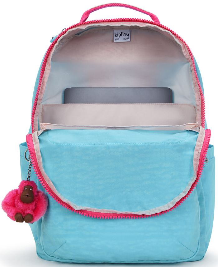 Kipling Seoul Go Backpack In Relaxed Gray