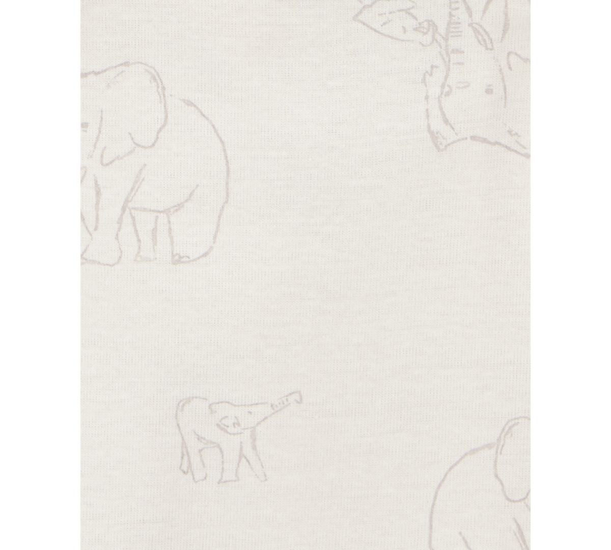 Carter's Baby Short-sleeve Elephants Bodysuits, Pack Of 5 In Ivory,grey