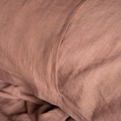 French Linen Garment Washed Breathable 3 Pc. Duvet Cover & Sham Set, Twin/Twin XL