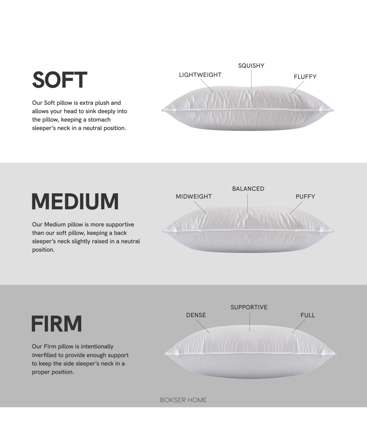 Bokser Home 2 Pack SoftDuck Feather & Down Bed Pillow - - White