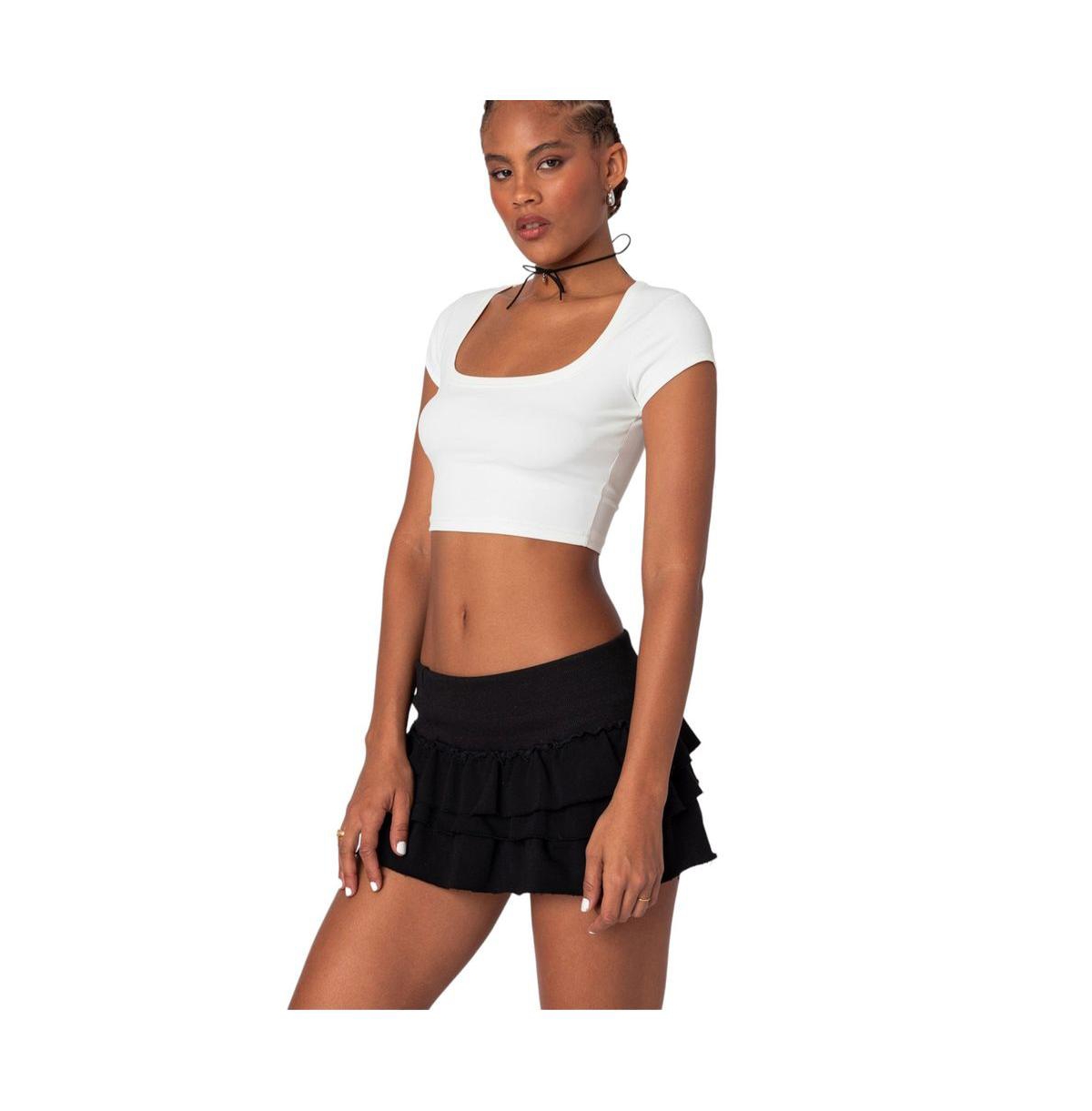 Edikted Women's Ricki Cropped T Shirt