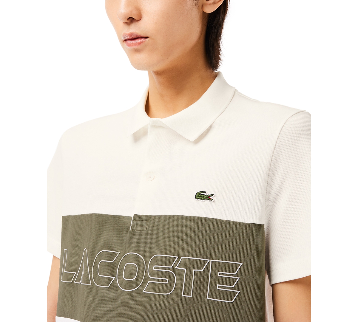 Lacoste Men's Colorblocked Short Sleeve Logo Polo Shirt