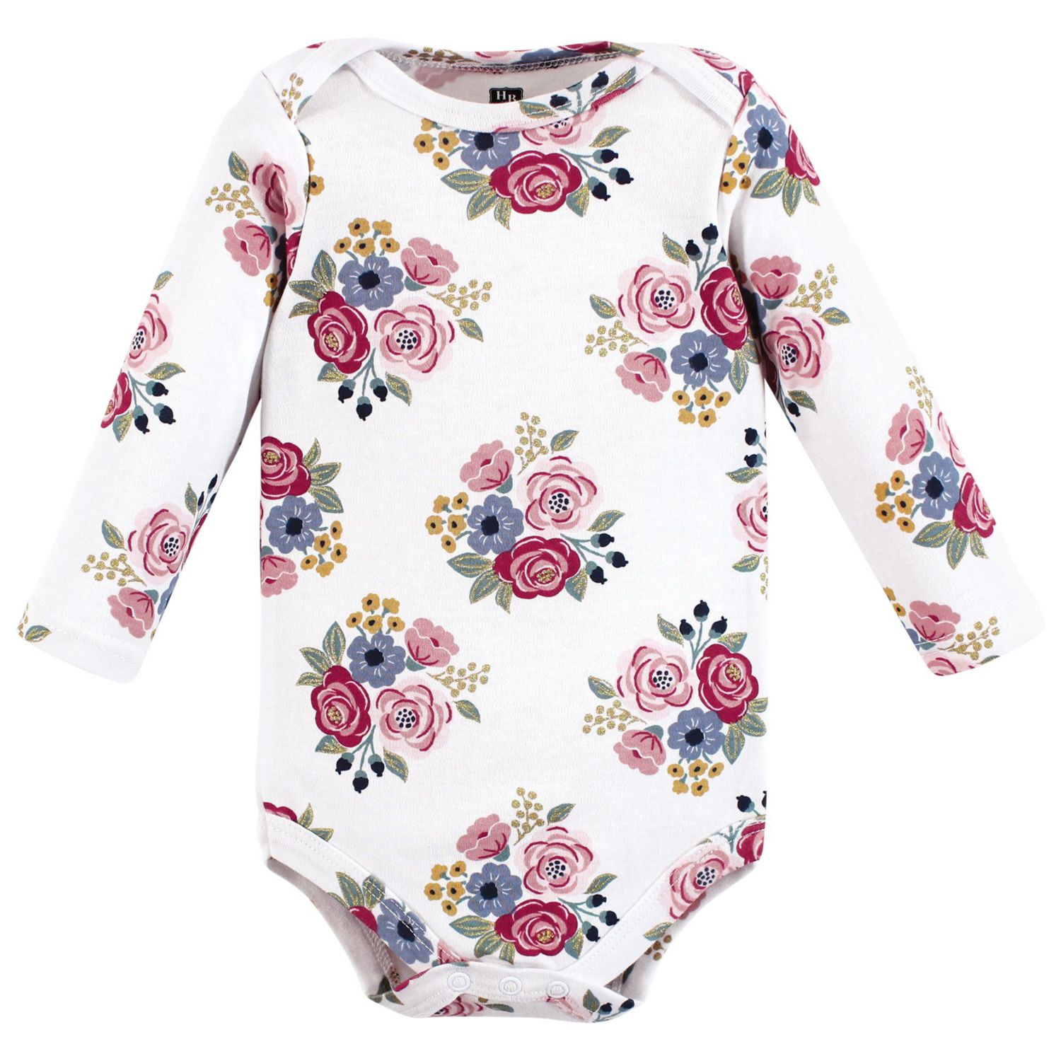 Baby Girls Hudson Cotton Long-Sleeve Bodysuits 7-Pack