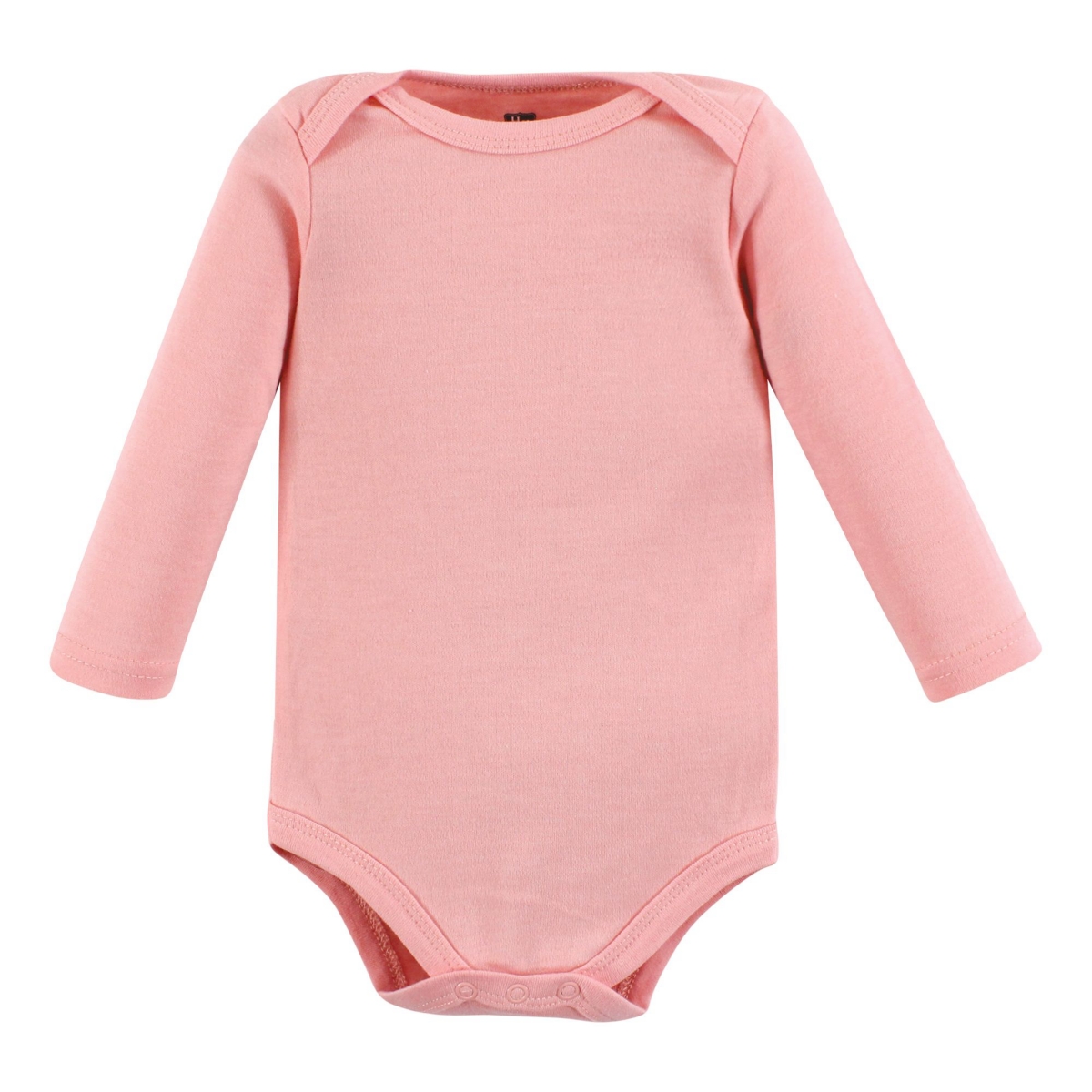 Hudson Baby Baby Girls Cotton Long-Sleeve Bodysuits, Cinnamon Pink Prints 7-Pack - Cinnamon pink prints 7-pack