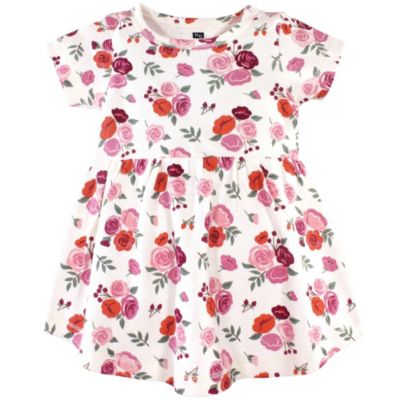 Toddler Girls Hudson Cotton Dress and Cardigan 2pc Set, Autumn Rose
