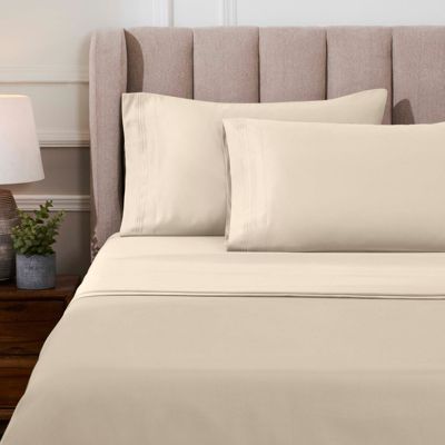 Solid Deep Pocket 1000-TC Egyptian Cotton 4 Piece Sheet Set, California King