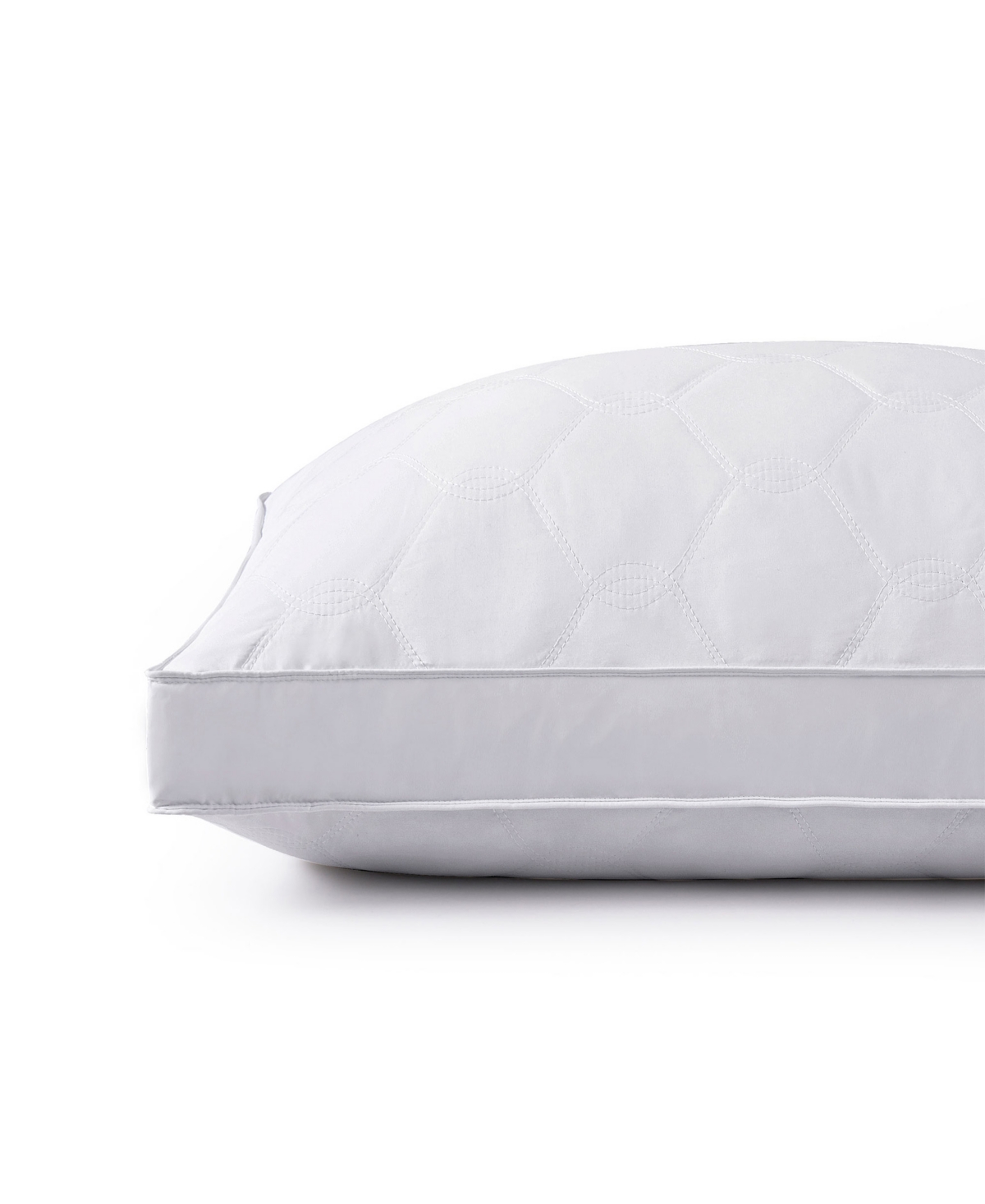 Unikome Medium Density Goose Feather Gusset 2-pack Pillows, King In White