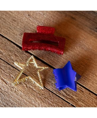 Clip Set - Red + Blue Star