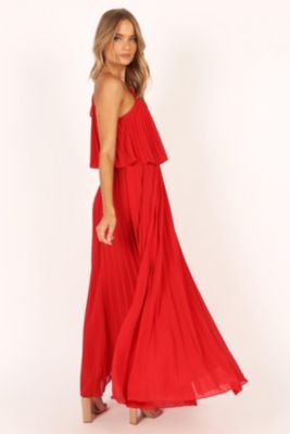 Women's Gia Pleated Halterneck Maxi Dress