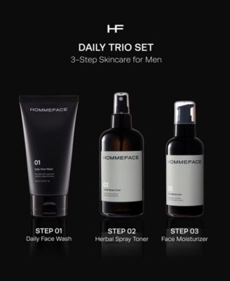 Men's 3-Step Daily Skincare Set