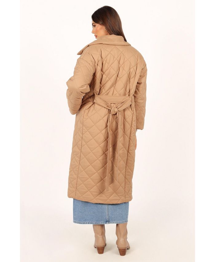 Petal and Pup Womens Kallie Quilted Tie Front Coat - Macy's